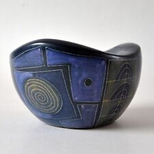 Kleine Sgrafitto KERAMIK-SCHALE, Lu Klopfer, 50er Jahre