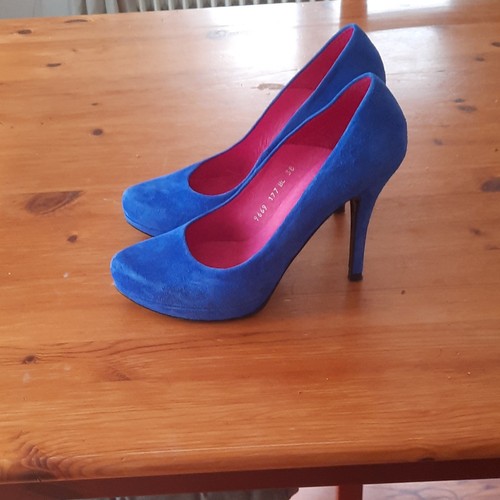 Damen pumps wildleder blau - pumps,