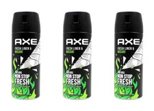 Axe Deospray Fresh Linen & Wasabi Deodorant Bodyspray , 3x150ml EAN8710847909610