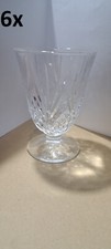 6X Gläser Glas Crystal