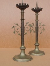 2 ALTE ALTARLEUCHTER