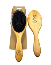ECO Bambus Haarbürste mit Wildschwein Borsten Anti-Statisch 100% Nachhaltig 