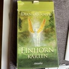 Einhornkarten Diana Cooper Ansata 44 Karten mit Begleitheft Komplett
