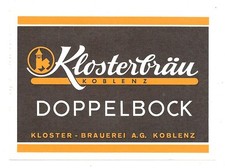 Bieretikett Klosterbrauerei