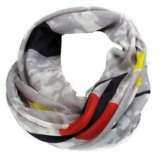 Halstuch grau schwarz rot gelb