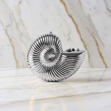 Clutch Muschel Silber -