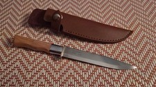 Handgemachtes Jagdmesser, MORA Klinge, Lederscheide, unbenutzt.