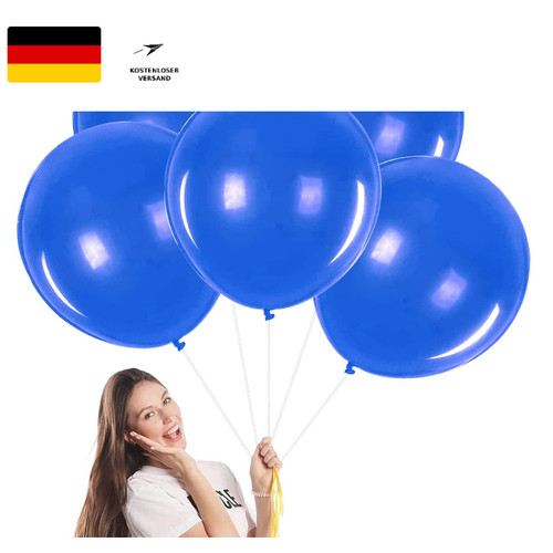 Riesen luftballons blau 45cm - luftballons, 5