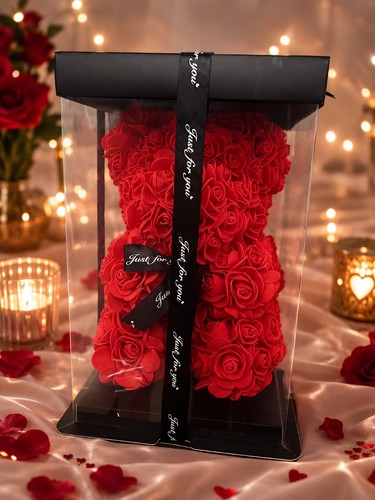 Geschenk box rosenbär schaum - geschenk,