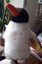 Steifftier,alt Pinguin,mit Fahne