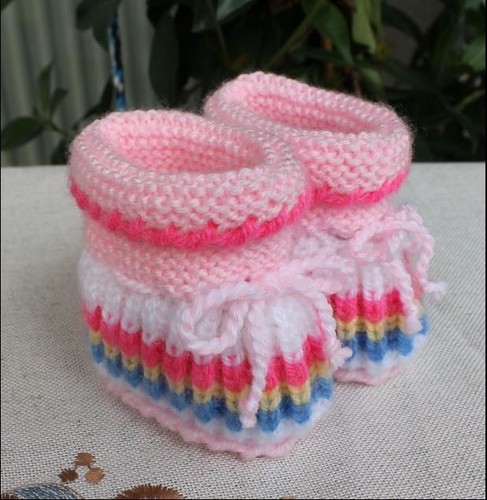 Babyschuhe gestrickt unisex