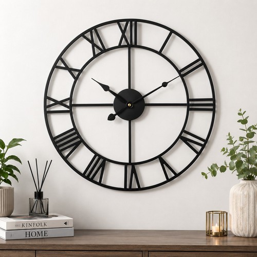 Wanduhr römische ziffern 80cm - wanduhr,