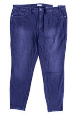 Sheego Damen Slim-Jeans Schwarz 50 Hose Bauch-Weg Jeanshose Übergröße Stretch