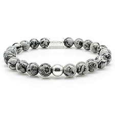 Jaspis 925 Sterling Silber