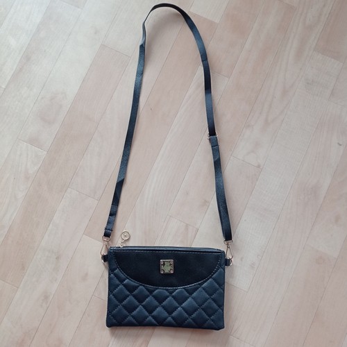 Handtasche clutch schwarz mit - handtasche,