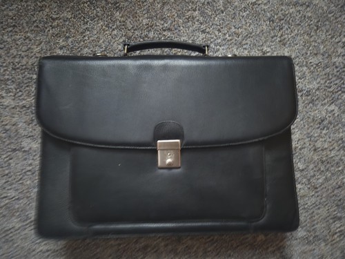 Klassische leder aktentasche - klassische,