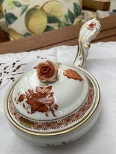 Entzückendes altes Butterpfännchen Herend Apponyi Orange ￼