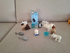 Lego Duplo - Zoo - Eisbär, Robbe, Fische, Pinguin,Zoowärterin, Zoowerter,Felsen