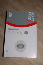 5 LED Deckenleuchten Einbaustrahler 3 Watt GU10 2700 K - Warm Weiß