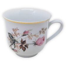 Kaffeetasse Kaffeebecher Rose Blumen Dekor Rosendekor Goldrand Könitz Germany