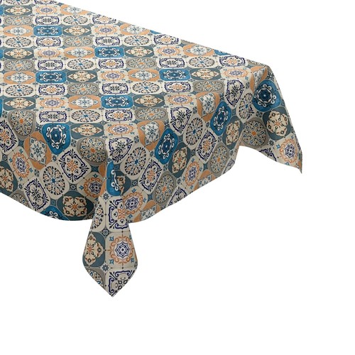 Wachstuch tischdecke blau - wachstuch,