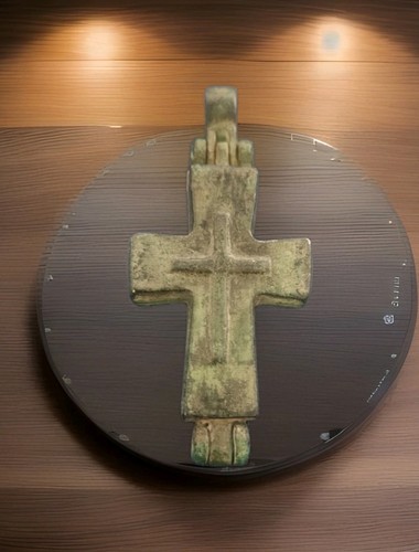 Bysantinisches bronze kreuz - bysantinisches,