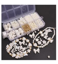 Weiße Perlen Set zum