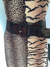 Kleid Gürtel Edel Rosen Muster Gr 36 38 M 