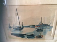 Vintage Aquarell Mediterran