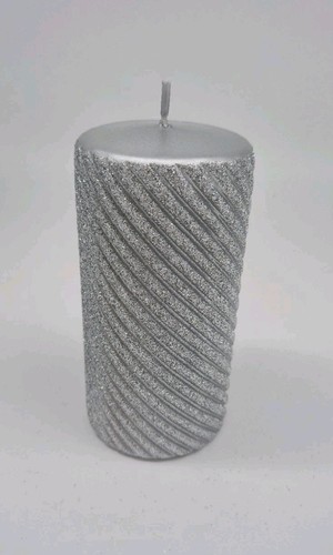 Neu kerzen silber glitzer - kerzen/, /glitzer/