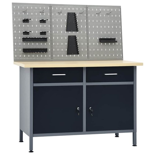 Werkbank mit werkzeugwänden - werkbank, 3