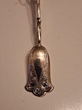 Gebäckzange Alpacca  Feinsilberauflage  Art-Deco