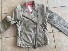 Graue GARCIA Kunstleder Jacke