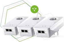 Devolo Mesh WLAN 2-1200 WiFi ac Multiroom Kit: 3 WiFi Adapters for Cross-Spacing