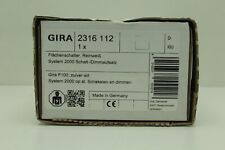 Gira 2316112 Schalt -/ Dimmaufsatz Flächenschalter reinw. System 2000 "Neu&OVP"