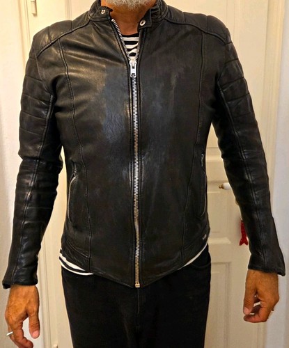 Tigha herren lederjacke biker - herren,