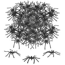 80x Deko-Spinnen - Tischdekoration für Horror-Partys zu Halloween - 5cm