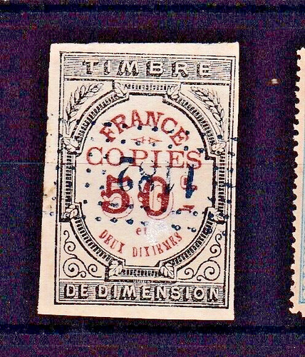 Briefmarke frankreich steuer - briefmarke,