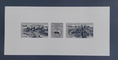 Briefmarken ddr schwarzdruck - briefmarken,