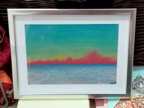 Original pastellzeichnung mit - pastellzeichnung,