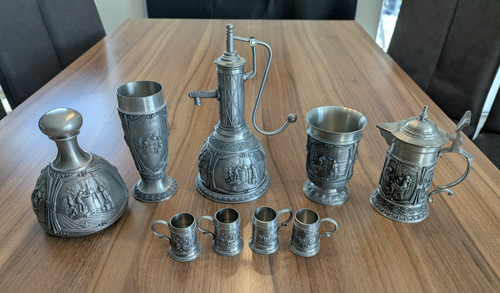 Teiliges zinn set ca - teiliges,
