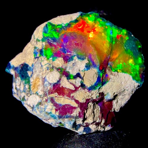 Ethiopian black opal rough - ethiopian,