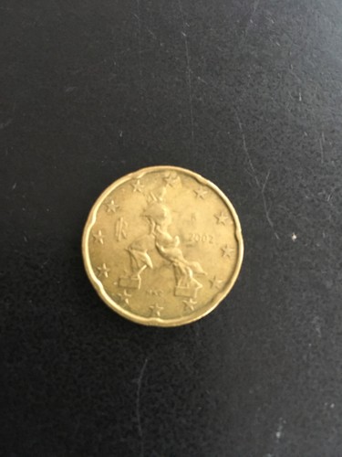 Euro cent münze - münze, italien