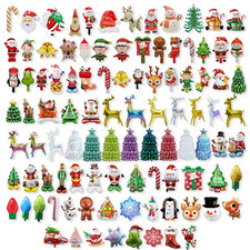 Weihnachten Grinch Elfe Rentier Elch Rudolph Zuckerstangen Lebkuchen Folienballons