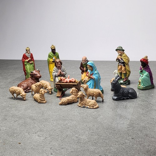 Krippenfiguren set teilig - krippenfiguren,