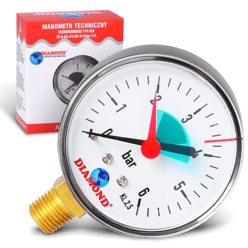 Manometer druck bar - 6, 1/4
