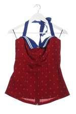 KüSTENLUDER Neckholdertop Damen Top Gr. DE 40 rot-blau-weiß Casual-Look