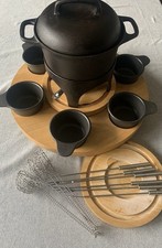 Vintage Fondue Design Sigurd Persson Schweden Gusseisen Scandinavian