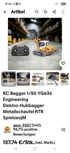 Laderaupe kipper dumper - rc,