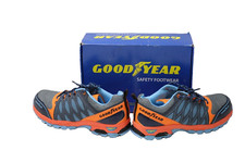 Goodyear S1P/SRA/HRO Herren Metallfreie Zehen und Zwischensohlen,Gr.43,Gebraucht